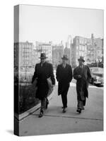 Mafia Boss Frank Costello with Attorney George Wolf and Unident-Alfred Eisenstaedt-Stretched Canvas