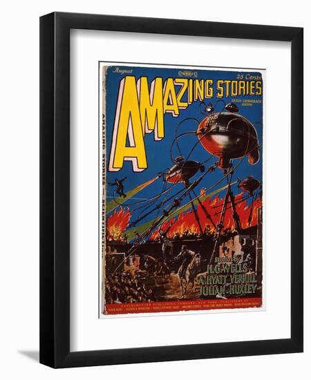 Magazine Cover, 1926-Frank R. Paul-Framed Premium Giclee Print