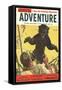 Magazine Cover, Adventure-null-Framed Stretched Canvas