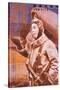 Magazine Cover Showing a Japanese Kamikaze Pilot, 1944-5-null-Stretched Canvas