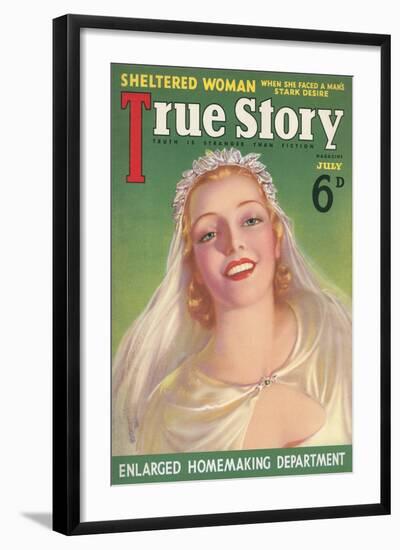 Magazine Cover, True Story-null-Framed Art Print