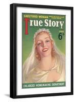 Magazine Cover, True Story-null-Framed Art Print