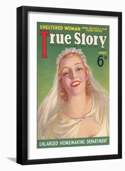 Magazine Cover, True Story-null-Framed Art Print