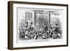 Magazine Illustration Depicting an English Kindergarten Class-null-Framed Giclee Print