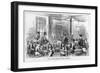 Magazine Illustration Depicting an English Kindergarten Class-null-Framed Giclee Print