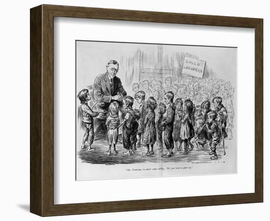 Magazine Illustration of Child Laborers-null-Framed Giclee Print