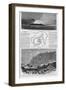 Magazine Illustrations of the Eruption at Santorin Published in Harper's Weekly-null-Framed Giclee Print