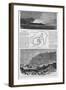 Magazine Illustrations of the Eruption at Santorin Published in Harper's Weekly-null-Framed Giclee Print