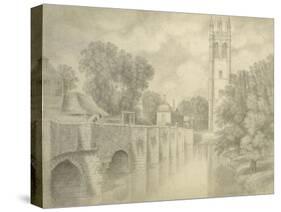 Magdalen Bridge and Tower-John Baptist Malchair-Stretched Canvas
