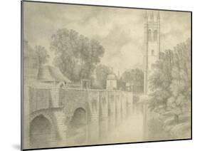 Magdalen Bridge and Tower-John Baptist Malchair-Mounted Giclee Print