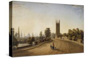 Magdalen Bridge, Oxford, 1859-J. M. W. Turner-Stretched Canvas