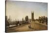 Magdalen Bridge, Oxford, 1859-J. M. W. Turner-Stretched Canvas