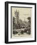 Magdalen Bridge, Oxford, the Widening of Which Has Been Proposed-Henry William Brewer-Framed Giclee Print