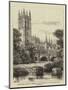 Magdalen Bridge, Oxford, the Widening of Which Has Been Proposed-Henry William Brewer-Mounted Giclee Print