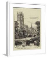 Magdalen Bridge, Oxford, the Widening of Which Has Been Proposed-Henry William Brewer-Framed Giclee Print