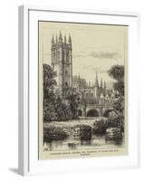 Magdalen Bridge, Oxford, the Widening of Which Has Been Proposed-Henry William Brewer-Framed Giclee Print