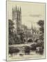 Magdalen Bridge, Oxford, the Widening of Which Has Been Proposed-Henry William Brewer-Mounted Giclee Print