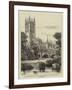 Magdalen Bridge, Oxford, the Widening of Which Has Been Proposed-Henry William Brewer-Framed Giclee Print