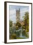 Magdalen College and River, Oxford-Alfred Robert Quinton-Framed Giclee Print