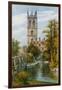 Magdalen College and River, Oxford-Alfred Robert Quinton-Framed Giclee Print