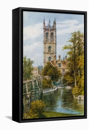 Magdalen College and River, Oxford-Alfred Robert Quinton-Framed Stretched Canvas