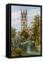 Magdalen College and River, Oxford-Alfred Robert Quinton-Framed Stretched Canvas