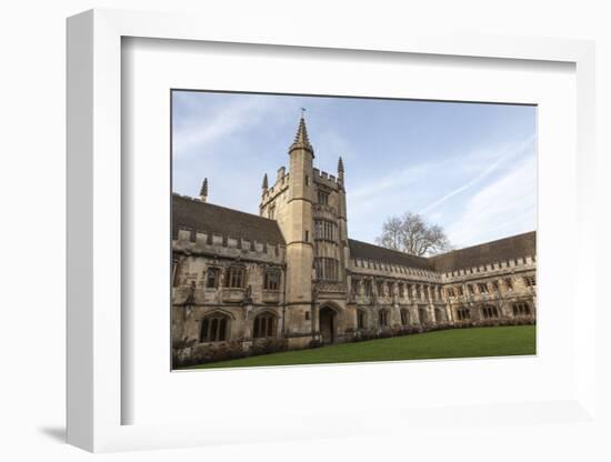 Magdalen College Cloister, Oxford, Oxfordshire, England, United Kingdom, Europe-Charlie Harding-Framed Photographic Print