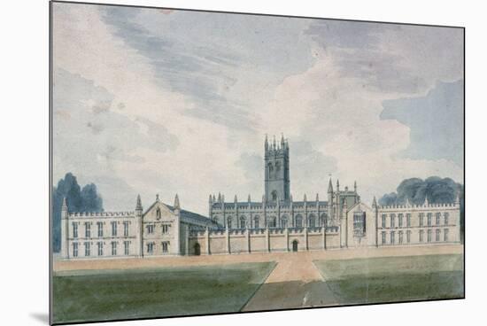 Magdalen College, Oxford, 1804-John Buckler-Mounted Giclee Print