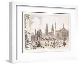 Magdalen College, Oxford, 1809-1811-Thomas Rowlandson-Framed Giclee Print