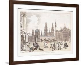 Magdalen College, Oxford, 1809-1811-Thomas Rowlandson-Framed Giclee Print