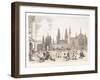 Magdalen College, Oxford, 1809-1811-Thomas Rowlandson-Framed Giclee Print