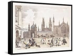 Magdalen College, Oxford, 1809-1811-Thomas Rowlandson-Framed Stretched Canvas