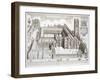 Magdalen College, Oxford, from "Oxonia Illustrata," Published 1675-David Loggan-Framed Giclee Print