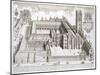 Magdalen College, Oxford, from "Oxonia Illustrata," Published 1675-David Loggan-Mounted Giclee Print