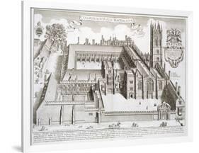 Magdalen College, Oxford, from "Oxonia Illustrata," Published 1675-David Loggan-Framed Giclee Print