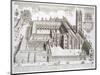 Magdalen College, Oxford, from "Oxonia Illustrata," Published 1675-David Loggan-Mounted Giclee Print