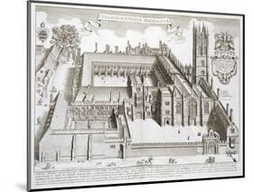 Magdalen College, Oxford, from "Oxonia Illustrata," Published 1675-David Loggan-Mounted Giclee Print