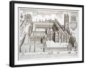 Magdalen College, Oxford, from "Oxonia Illustrata," Published 1675-David Loggan-Framed Giclee Print