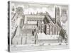 Magdalen College, Oxford, from "Oxonia Illustrata," Published 1675-David Loggan-Stretched Canvas