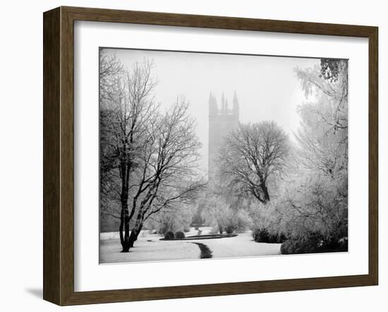 Magdalen College, Oxford, Oxfordshire in the Snow-Henry Taunt-Framed Photographic Print
