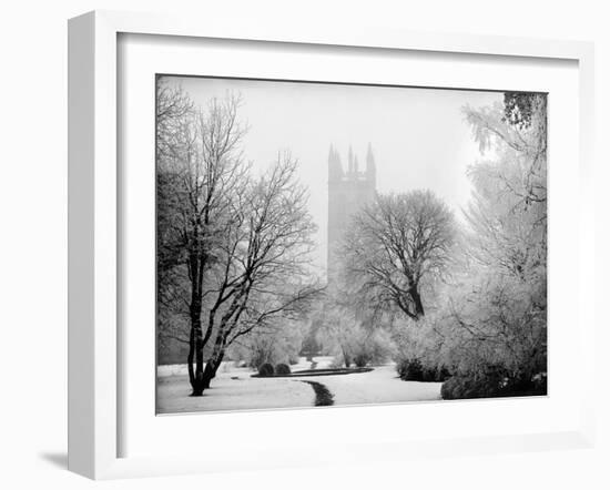 Magdalen College, Oxford, Oxfordshire in the Snow-Henry Taunt-Framed Photographic Print