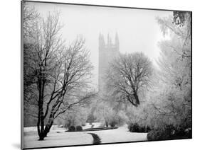 Magdalen College, Oxford, Oxfordshire in the Snow-Henry Taunt-Mounted Photographic Print