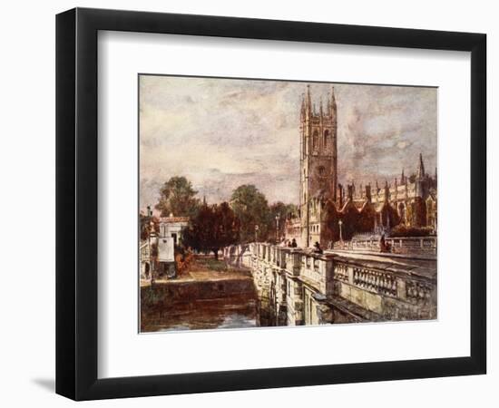 Magdalen Tower and Bridge, 1903-John Fulleylove-Framed Giclee Print