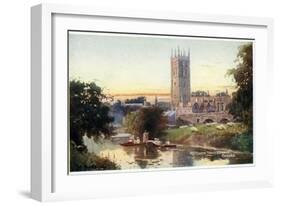 Magdalen Tower and Bridge-William Matthison-Framed Giclee Print