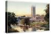 Magdalen Tower and Bridge-William Matthison-Stretched Canvas