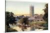 Magdalen Tower and Bridge-William Matthison-Stretched Canvas