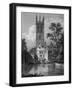 Magdalen Tower, Oxford-J and HS Storer-Framed Art Print