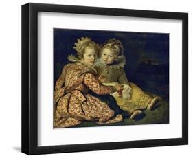 Magdalena and Jan-Baptist De Vos, the Painter's Children, about 1622-Cornelis De Vos-Framed Giclee Print