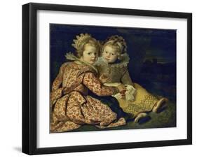 Magdalena and Jan-Baptist De Vos, the Painter's Children, about 1622-Cornelis De Vos-Framed Giclee Print