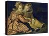 Magdalena and Jan-Baptist de Vos, the painter's children. About 1622-Cornelis de Vos-Stretched Canvas